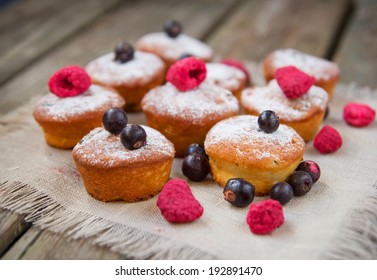 Mini Cupcakes With Dried Berries