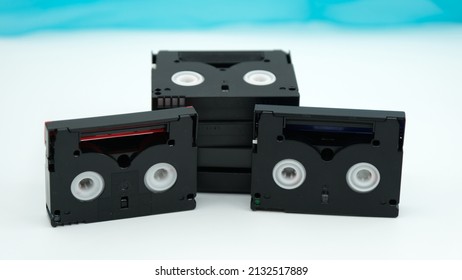 mini dv cassettes, mini dv  tapes isolated