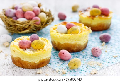 Mini Easter Cheesecake Nests