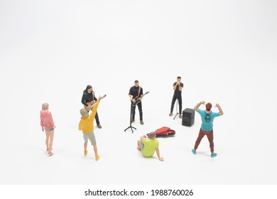 a mini figure of singer on the board - Shutterstock ID 1988760026