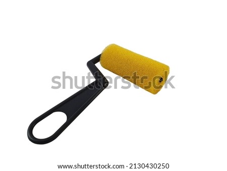 Mini foam or sponge roller for applying acrylic paint, decoupage glue, smooth surfaces and other diy projects.