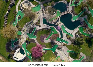 Mini Golf From An Aerial View