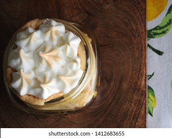           Mini Key Lime Pie In A Mason Jar From Above