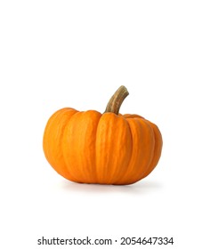 Mini Orange Pumpkin Isolated On White