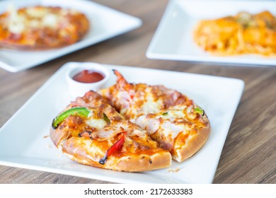 Mini Pizza Ham Cheese Bell Pepper,pizza