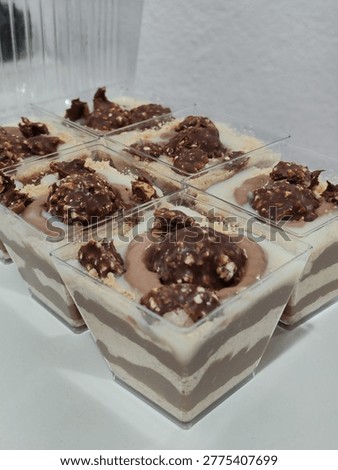 Mini postre de chocolate con avellanas - Mini Chocolate Hazelnut Pots