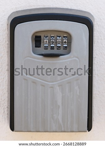 Mini safe, key box with combination lock, e.g. for vacation homes, household help, or emergencies