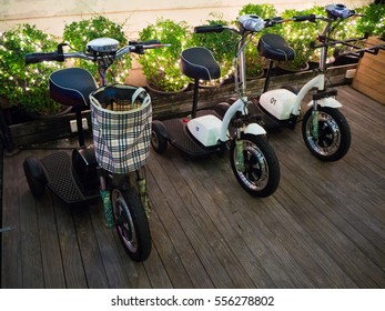 Mini Scooters in the restaurant. - Powered by Shutterstock