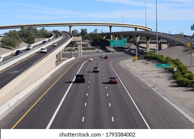 The 'Mini Stack' interchange in Phoenix, AZ.