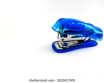 Mini Stapler Silver And Blue