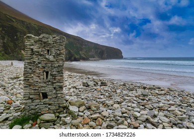 Mini Stone Tower At Keel Beach, Achill Island.