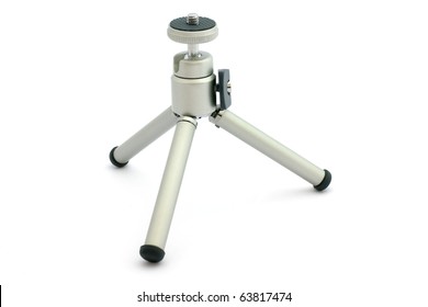 Mini Tripod Isolated On White Background