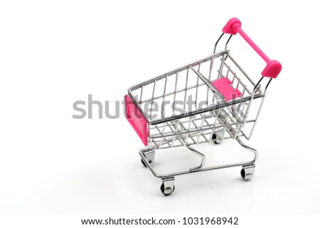 Mini Trolley on isolated white