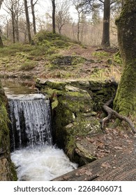 mini waterfall in the park