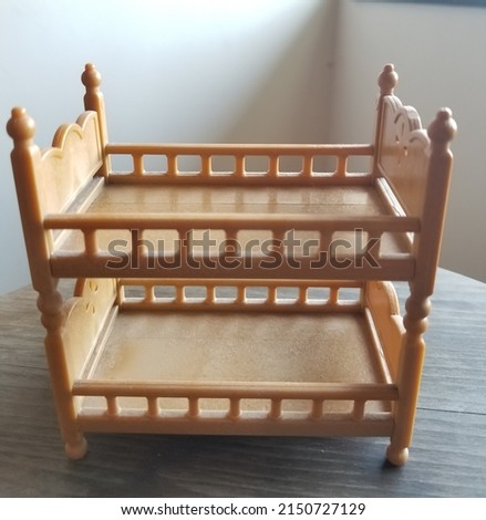 miniature bed made of plastic for home decoration