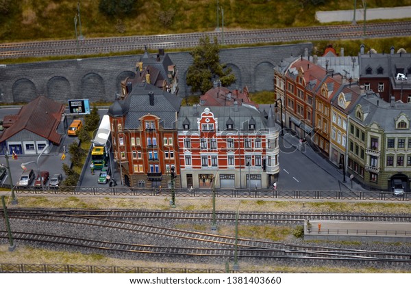 Miniature building model objects at December 23,
2016, in Budapest,
Hungary