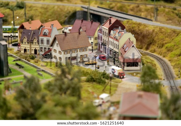 Miniature building model objects at January 20,
2020, in Budapest,
Hungary