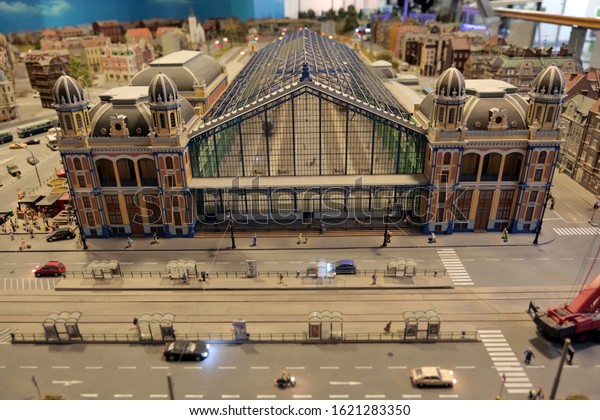 Miniature building model objects at January 20,
2020, in Budapest,
Hungary