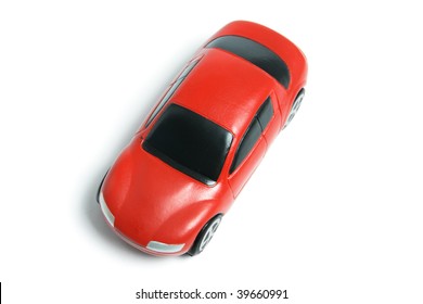 Miniature Car On White Background