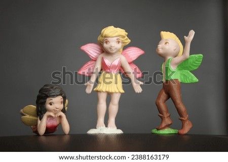 Miniature Fairy Garden Fairy People with Wings Figurines for Tiny Pixie Model Garden Decor