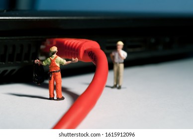 
Miniature Internet technical support characters - Powered by Shutterstock