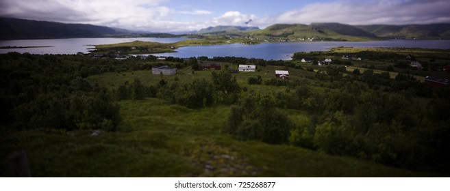 Miniature lofoten panorama - Shutterstock ID 725268877