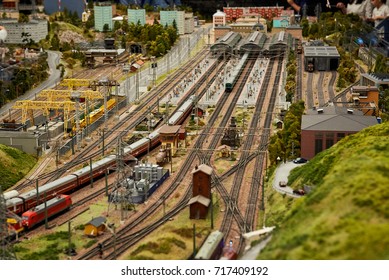 Miniature Model Of The Railway Station