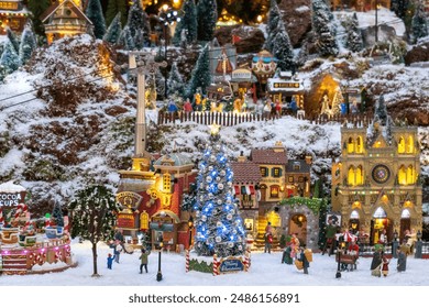 Miniature ornament Christmas village - Christmas decoration  - Powered by Shutterstock