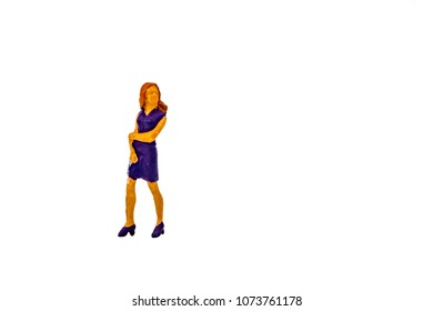 Miniature people office, worker, and traveler concept in variety action on white background with space for text - Powered by Shutterstock