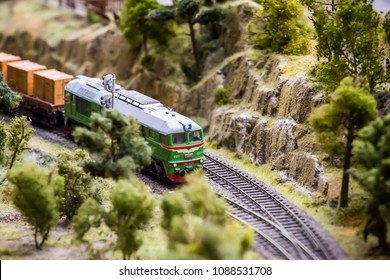 A Miniature Railway. The Locomotive Maneuvers.