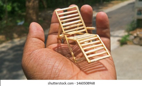 Miniature Of Recliner Matchstick Art