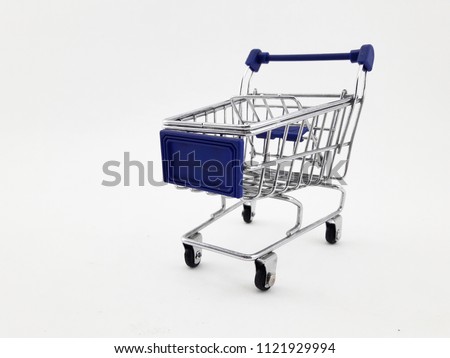 miniature supermarket cart