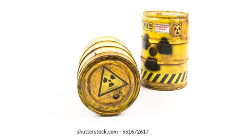 Miniature Yellow Barrel Radioactive Drum Concept Stock Photo (Edit Now ...