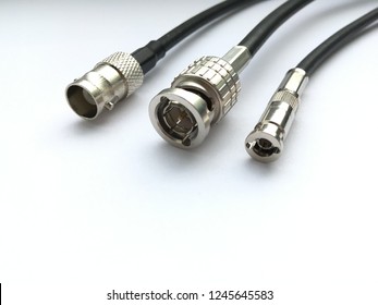 mini-BNC, BNC male, BNC female connectors