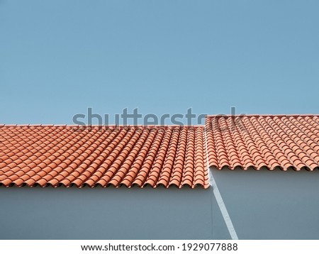 A minimal architecture roof detail with light