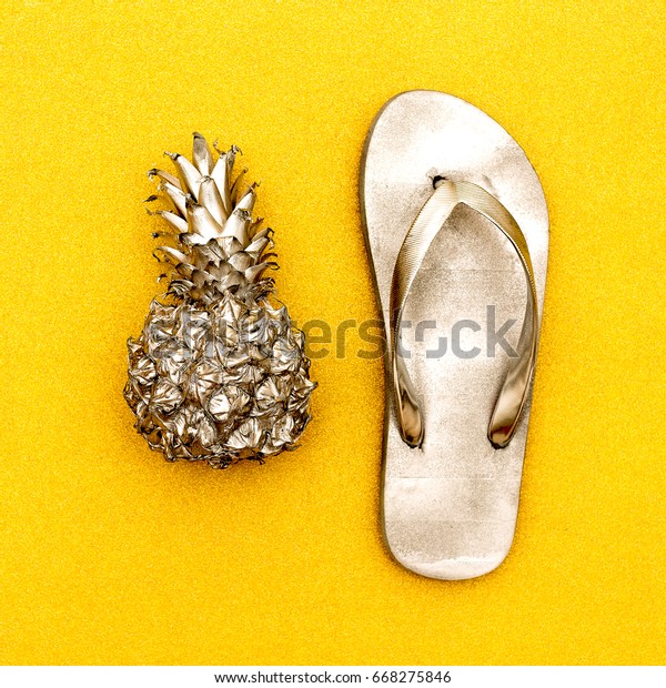 pineapple flipflops