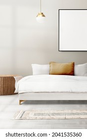 Minimal Bedroom Interior Design In White Tone