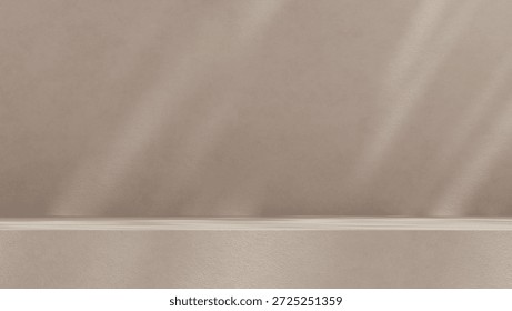 Minimal beige wall background with subtle texture and soft shadows, ideal for advertising, branding visuals, digital campaigns, and clean commercial design 