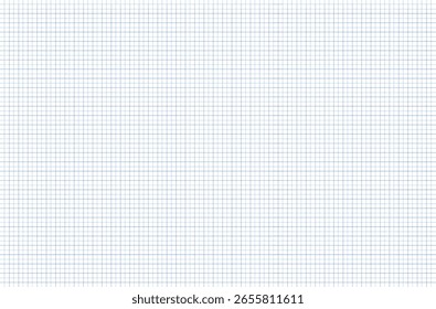 Minimal blue grid pattern on white paper background, perfect for notes, drawings, or design mockups