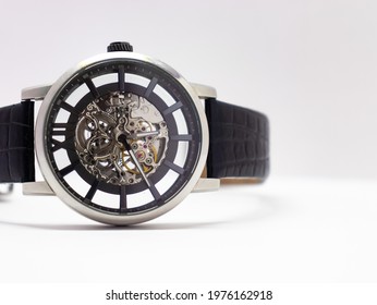 A Minimal Product Shot Of A Luxurious Mechanical Watch. Truly Elegant Watch. 