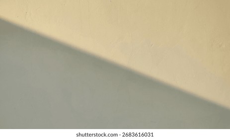 Minimal wall texture with diagonal shadow, abstract background for design