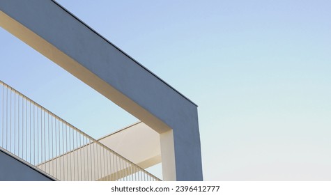 minimalist building facade against the sky - Powered by Shutterstock