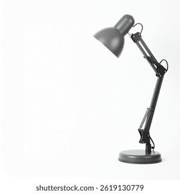 Minimalist Desk Lamp for Modern Workspace on Isolated White Background