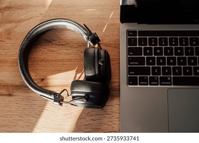 Minimalist essentials for the modern professional. Capturing the simple beauty of a well-organized desk under the warm glow of the afternoon sun.