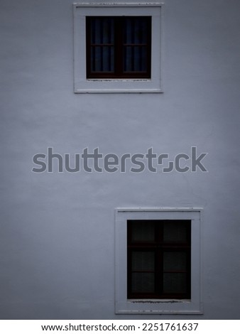 minimalist photo of a window at Bratislava castle wall