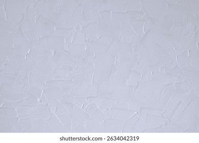 A minimalistic abstract artwork created using gesso and acrylic paint on canvas. Subtle textures and strokes form a monochrome composition, offering depth and movement in a serene tone.