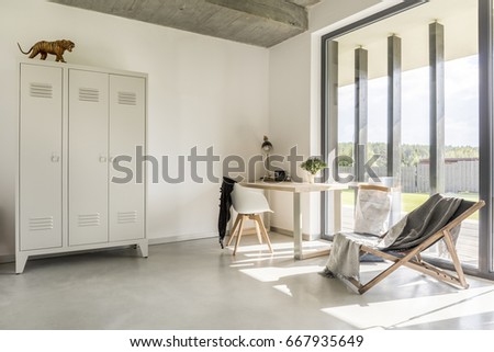 Similar – Image, Stock Photo sunbeds Relaxation Calm