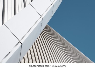 Minimalistic Image Of Sleek Curved Modern Architecture