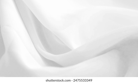 minimalistic white fabric background tulle..