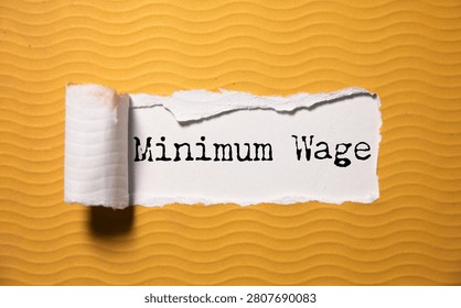 Minimum Wage word cloud collage